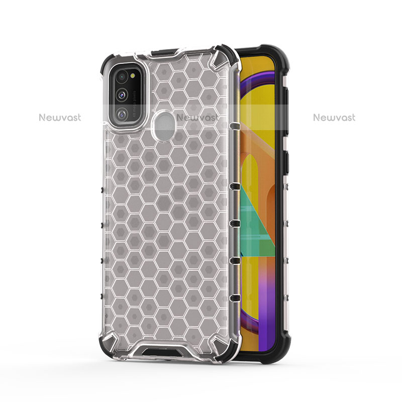 Silicone Transparent Frame Case Cover 360 Degrees AM1 for Samsung Galaxy M30s