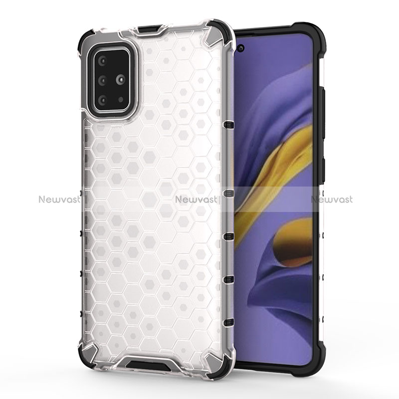 Silicone Transparent Frame Case Cover 360 Degrees AM1 for Samsung Galaxy M40S