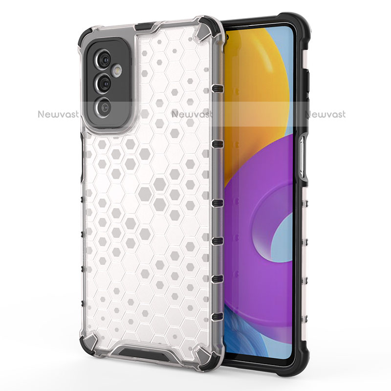 Silicone Transparent Frame Case Cover 360 Degrees AM1 for Samsung Galaxy M52 5G