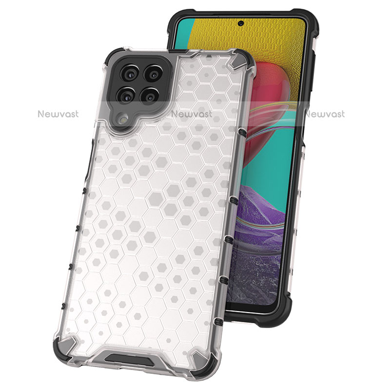 Silicone Transparent Frame Case Cover 360 Degrees AM1 for Samsung Galaxy M53 5G