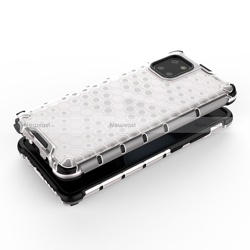 Silicone Transparent Frame Case Cover 360 Degrees AM1 for Samsung Galaxy M60s