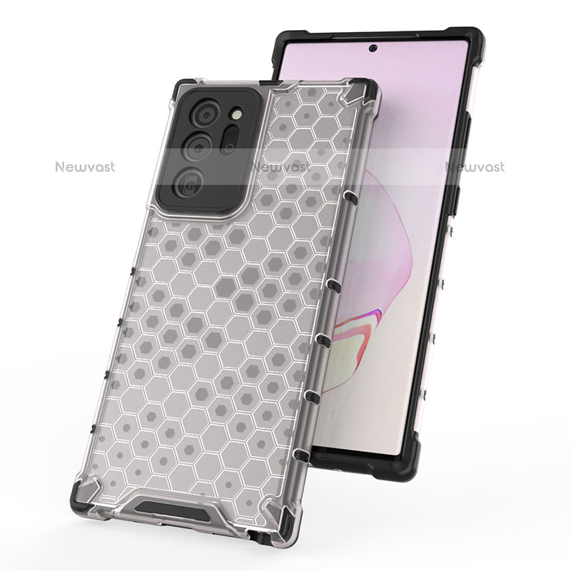 Silicone Transparent Frame Case Cover 360 Degrees AM1 for Samsung Galaxy Note 20 Ultra 5G