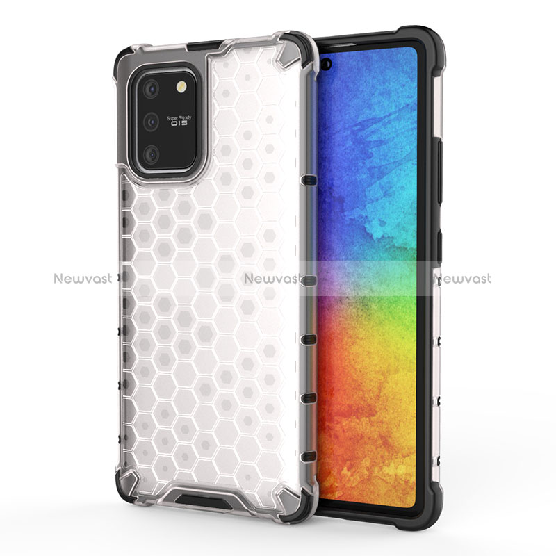 Silicone Transparent Frame Case Cover 360 Degrees AM1 for Samsung Galaxy S10 Lite