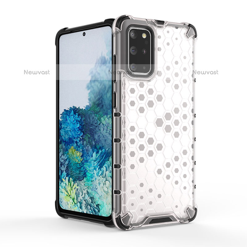 Silicone Transparent Frame Case Cover 360 Degrees AM1 for Samsung Galaxy S20 Plus 5G