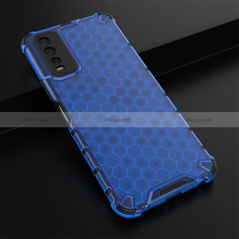 Silicone Transparent Frame Case Cover 360 Degrees AM1 for Vivo Y11s
