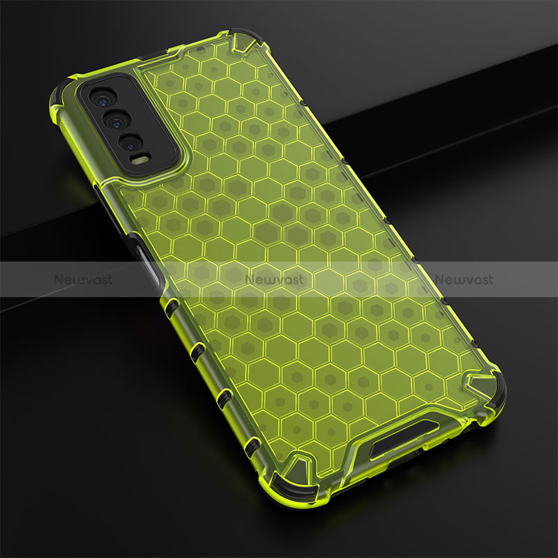 Silicone Transparent Frame Case Cover 360 Degrees AM1 for Vivo Y11s