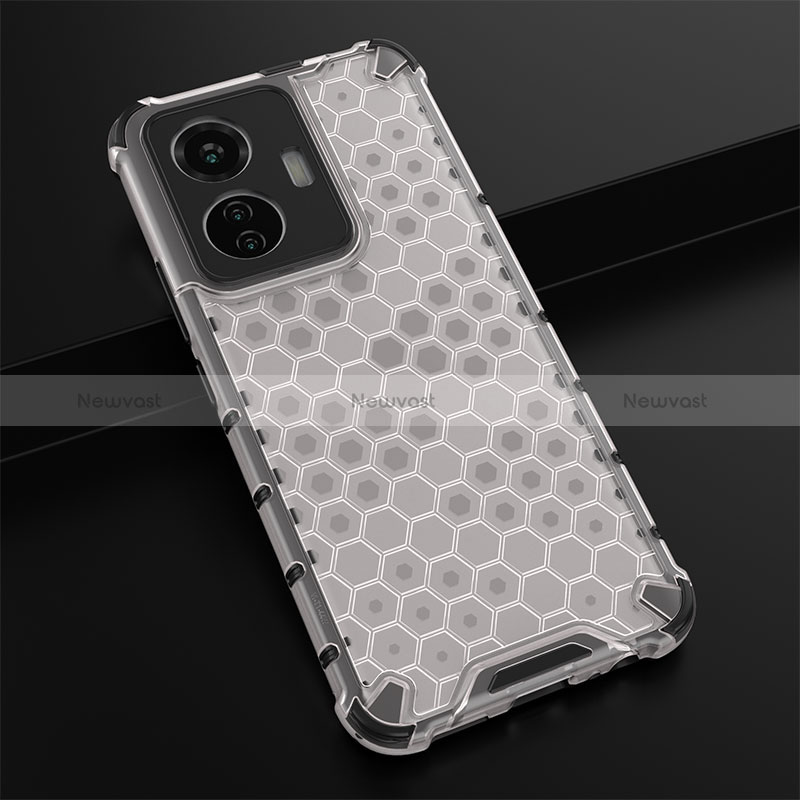 Silicone Transparent Frame Case Cover 360 Degrees AM1 for Vivo Y55 4G
