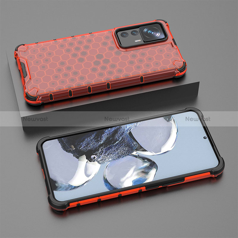 Silicone Transparent Frame Case Cover 360 Degrees AM1 for Xiaomi Mi 12T Pro 5G