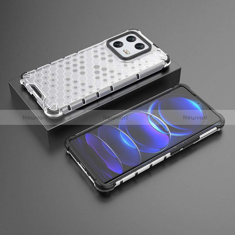 Silicone Transparent Frame Case Cover 360 Degrees AM1 for Xiaomi Mi 13 Pro 5G