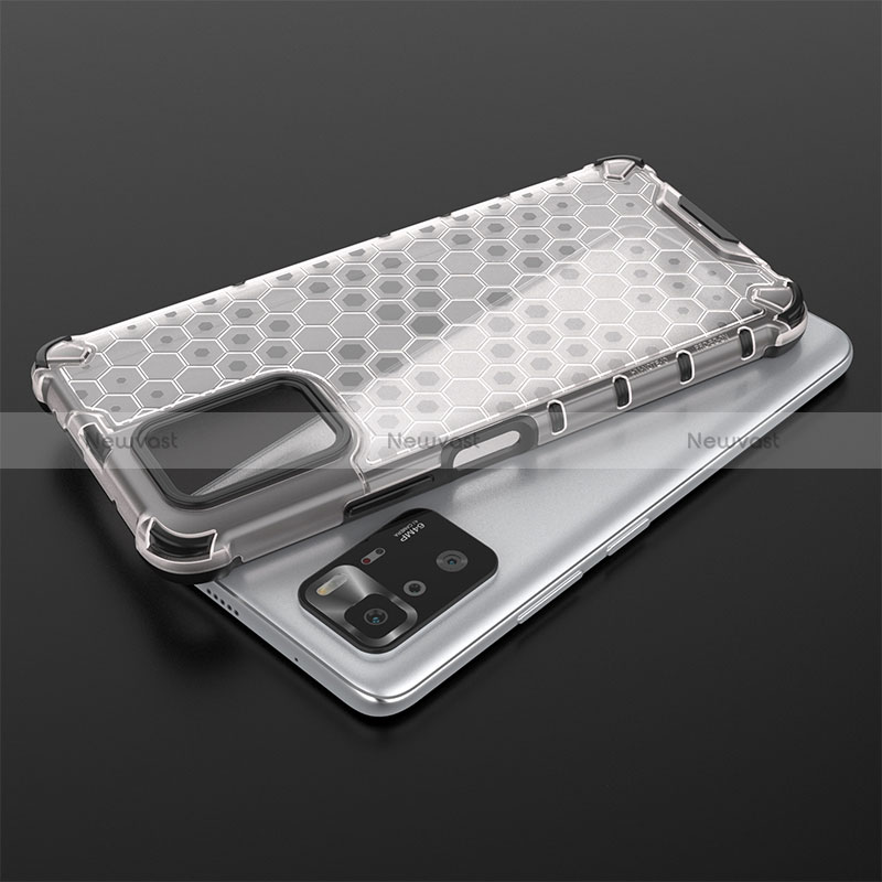 Silicone Transparent Frame Case Cover 360 Degrees AM1 for Xiaomi Poco X3 GT 5G