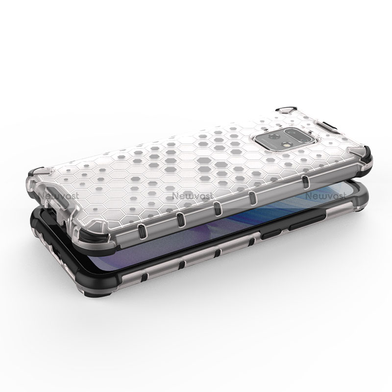 Silicone Transparent Frame Case Cover 360 Degrees AM1 for Xiaomi Redmi 10X 5G
