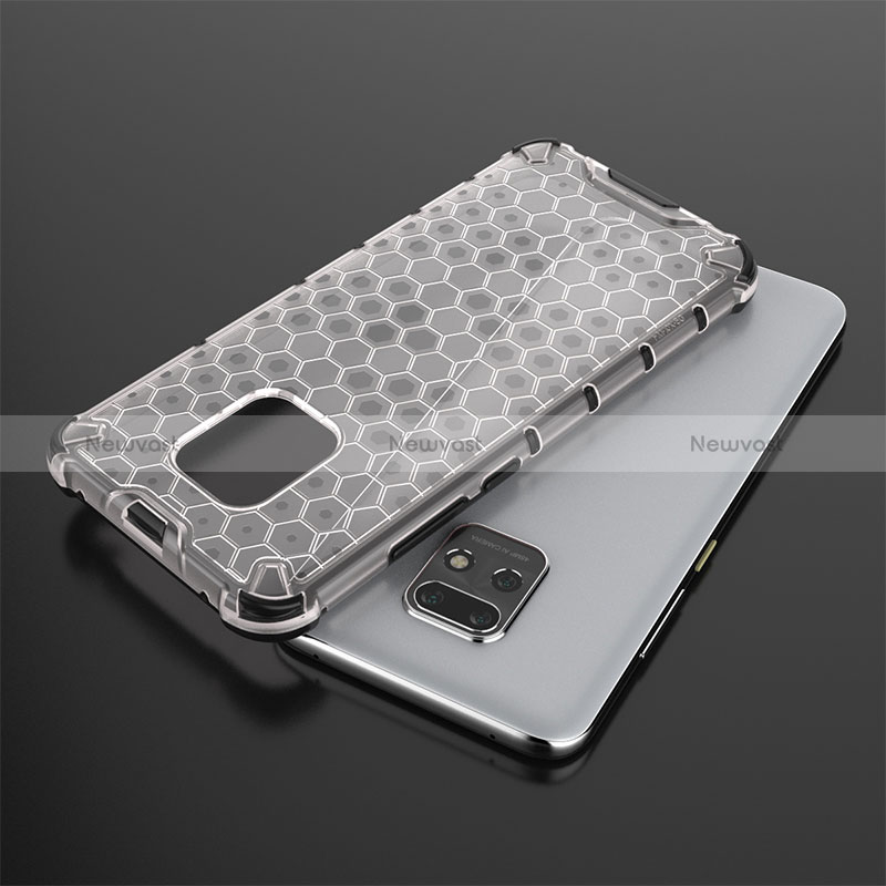 Silicone Transparent Frame Case Cover 360 Degrees AM1 for Xiaomi Redmi 10X Pro 5G