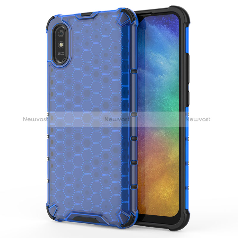 Silicone Transparent Frame Case Cover 360 Degrees AM1 for Xiaomi Redmi 9A