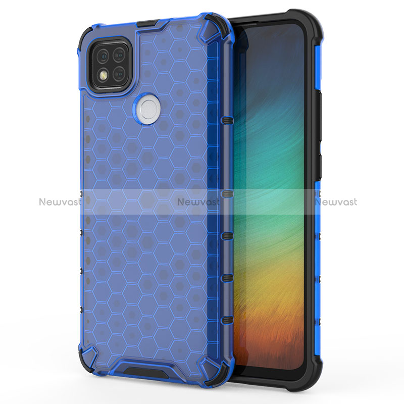 Silicone Transparent Frame Case Cover 360 Degrees AM1 for Xiaomi Redmi 9C