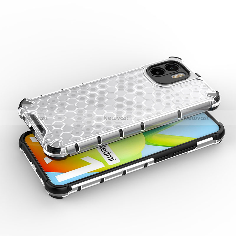 Silicone Transparent Frame Case Cover 360 Degrees AM1 for Xiaomi Redmi A1