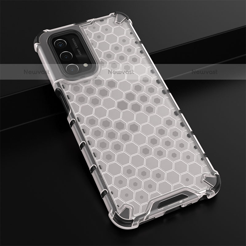 Silicone Transparent Frame Case Cover 360 Degrees AM2 for OnePlus Nord N200 5G
