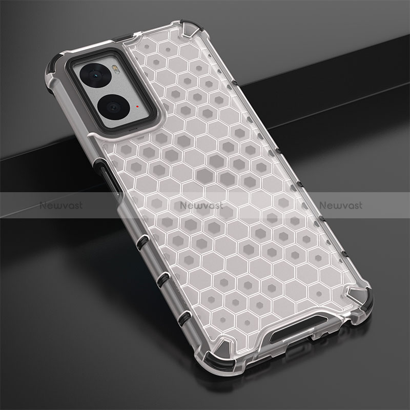Silicone Transparent Frame Case Cover 360 Degrees AM2 for Oppo A76