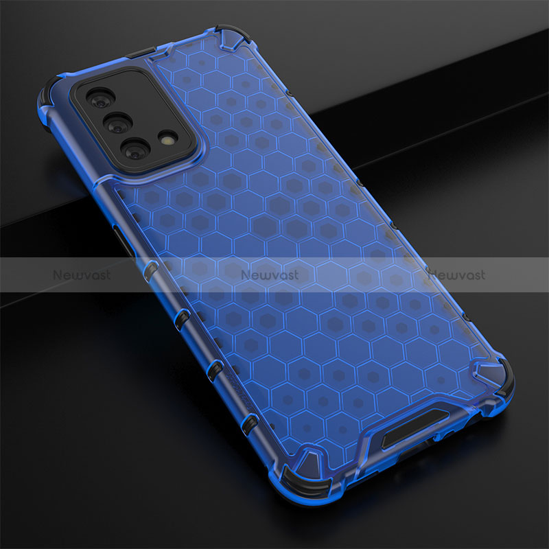 Silicone Transparent Frame Case Cover 360 Degrees AM2 for Oppo A95 4G