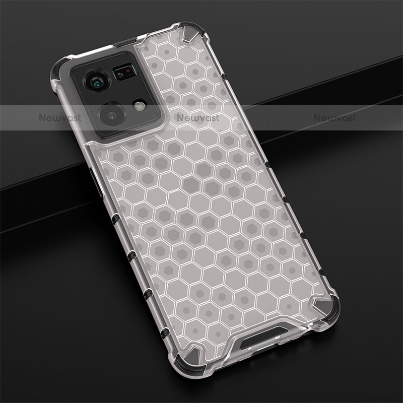 Silicone Transparent Frame Case Cover 360 Degrees AM2 for Oppo F21s Pro 4G