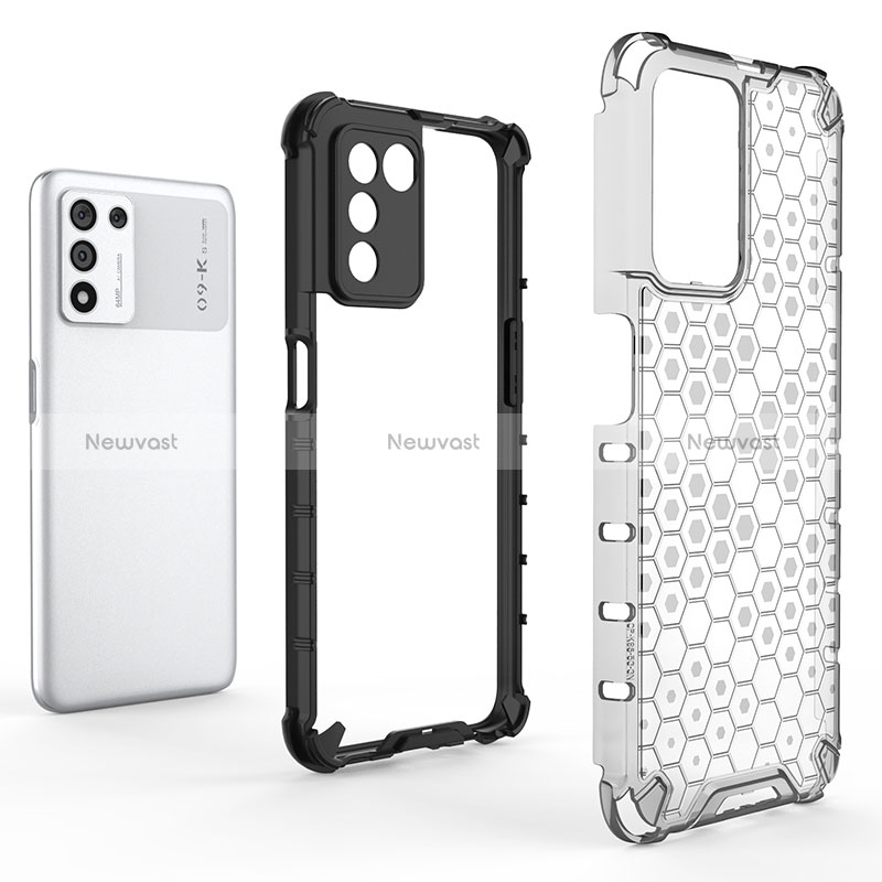 Silicone Transparent Frame Case Cover 360 Degrees AM2 for Oppo K9S 5G