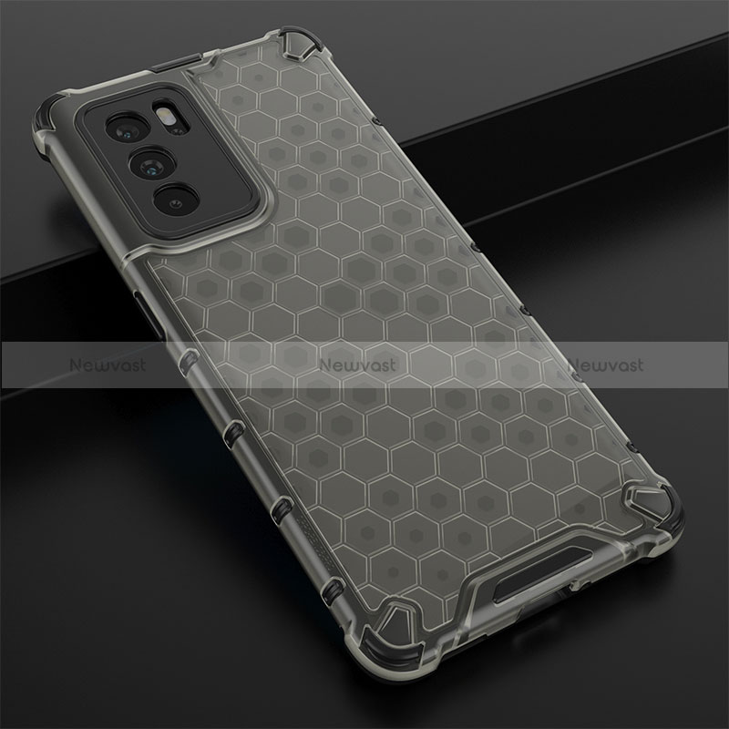 Silicone Transparent Frame Case Cover 360 Degrees AM2 for Oppo Reno6 Pro 5G India