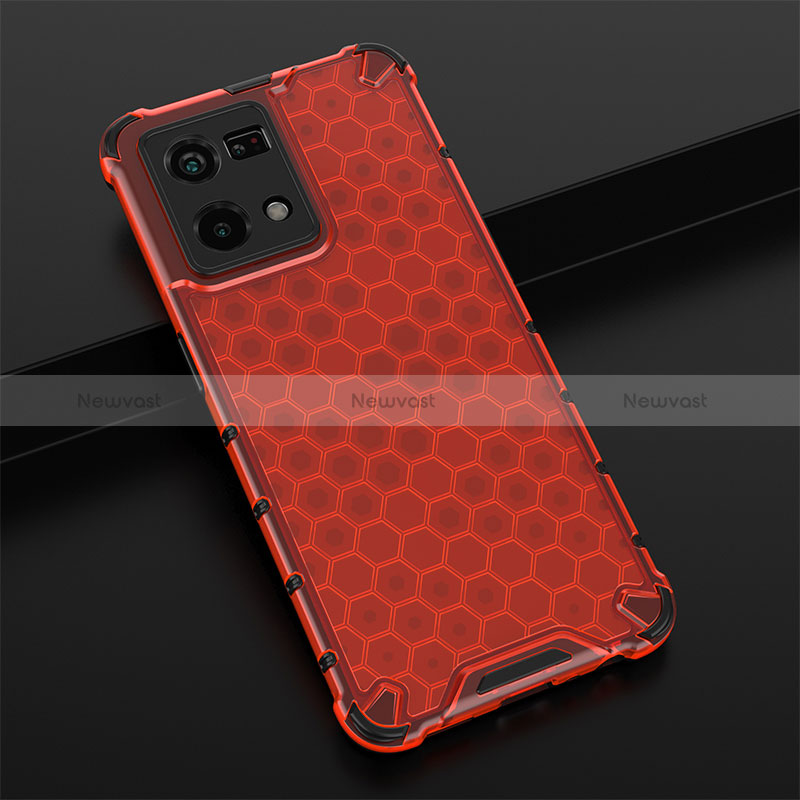 Silicone Transparent Frame Case Cover 360 Degrees AM2 for Oppo Reno7 4G