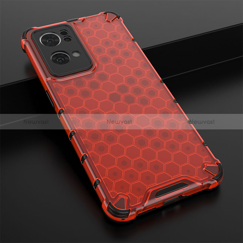 Silicone Transparent Frame Case Cover 360 Degrees AM2 for Oppo Reno7 Pro 5G