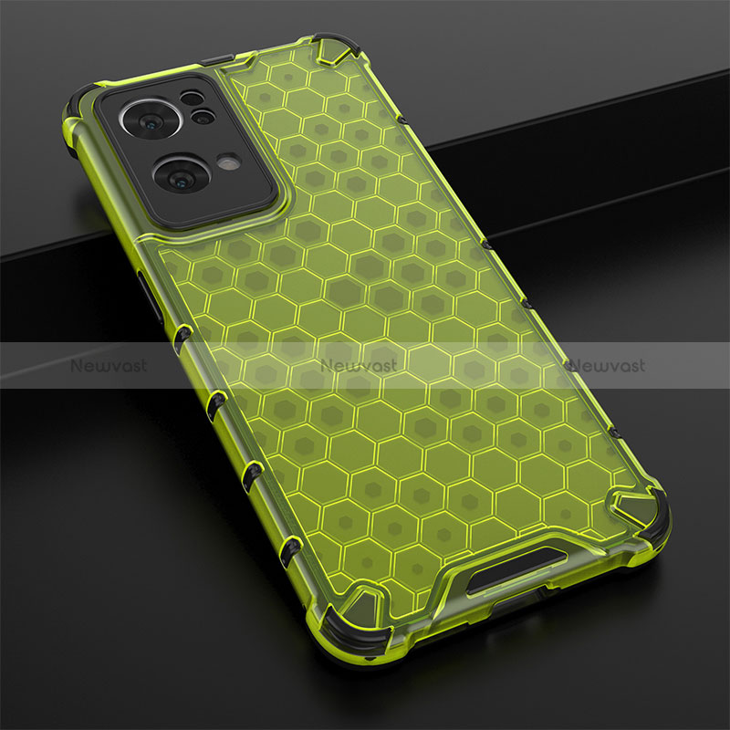 Silicone Transparent Frame Case Cover 360 Degrees AM2 for Oppo Reno7 Pro 5G