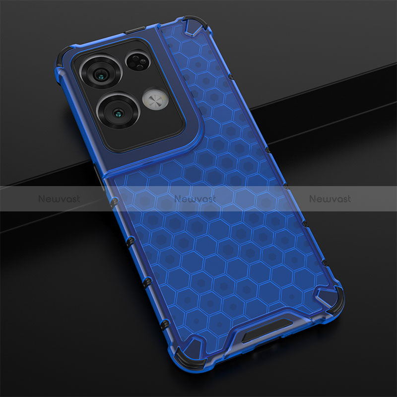 Silicone Transparent Frame Case Cover 360 Degrees AM2 for Oppo Reno8 Pro 5G