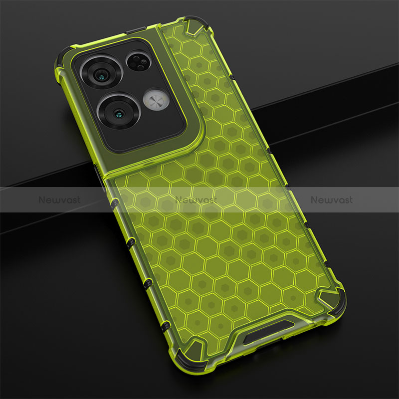 Silicone Transparent Frame Case Cover 360 Degrees AM2 for Oppo Reno8 Pro 5G