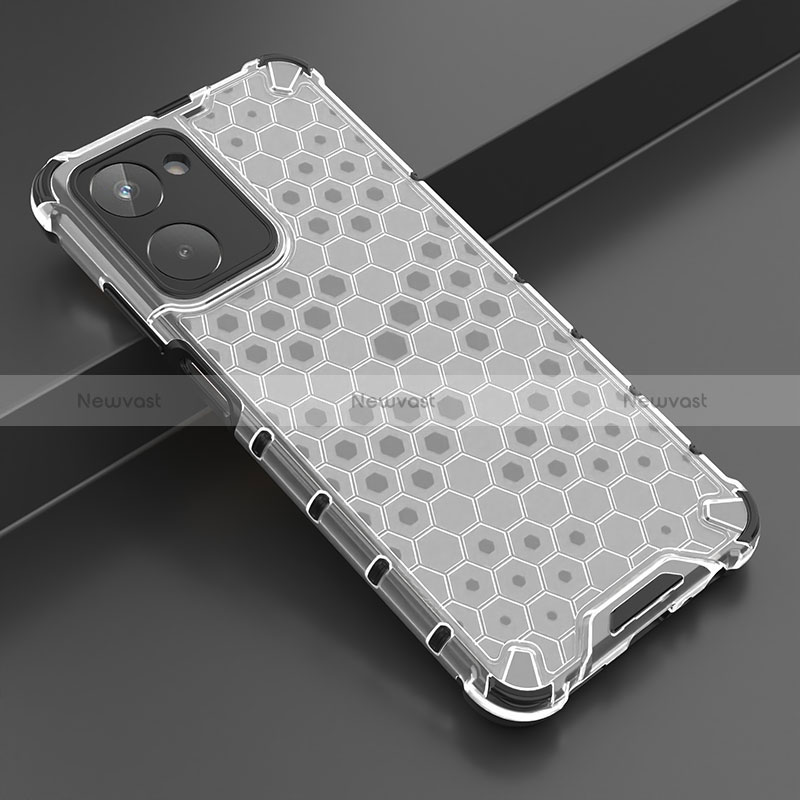 Silicone Transparent Frame Case Cover 360 Degrees AM2 for Realme 10 4G