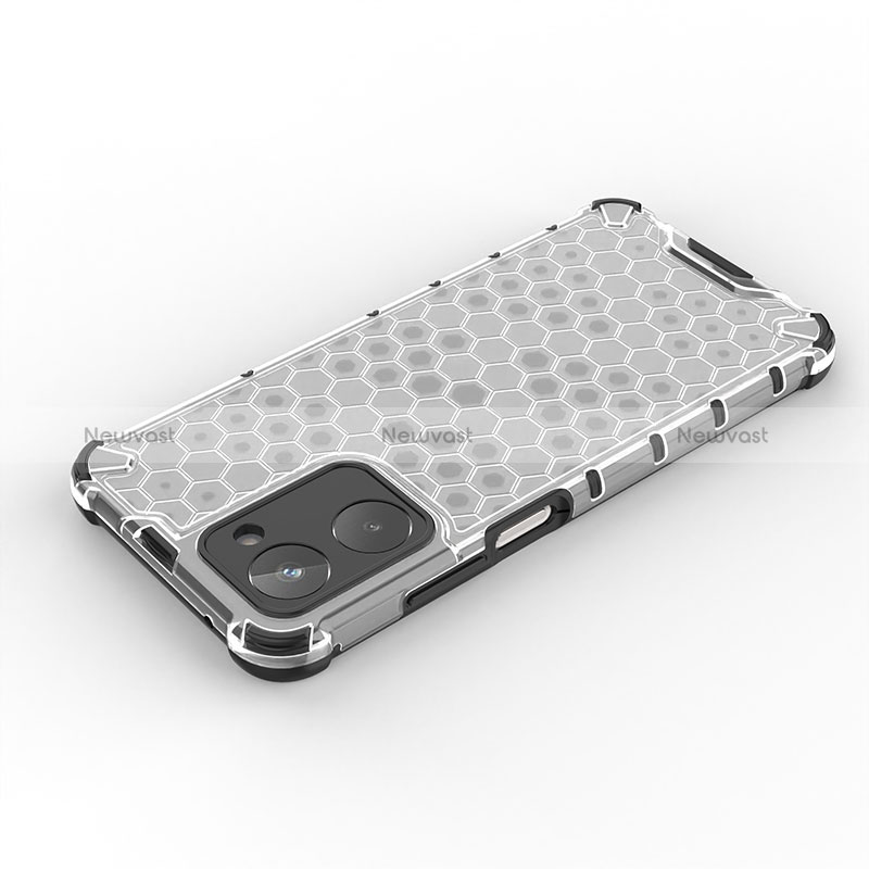 Silicone Transparent Frame Case Cover 360 Degrees AM2 for Realme 10 4G