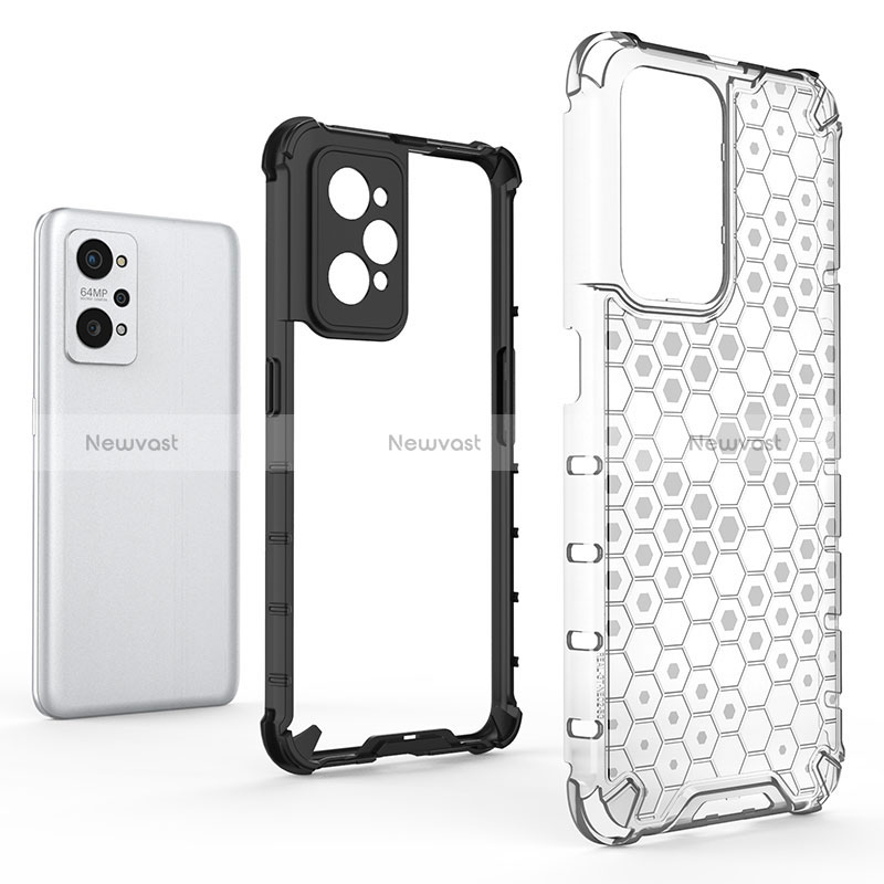 Silicone Transparent Frame Case Cover 360 Degrees AM2 for Realme GT Neo 3T 5G