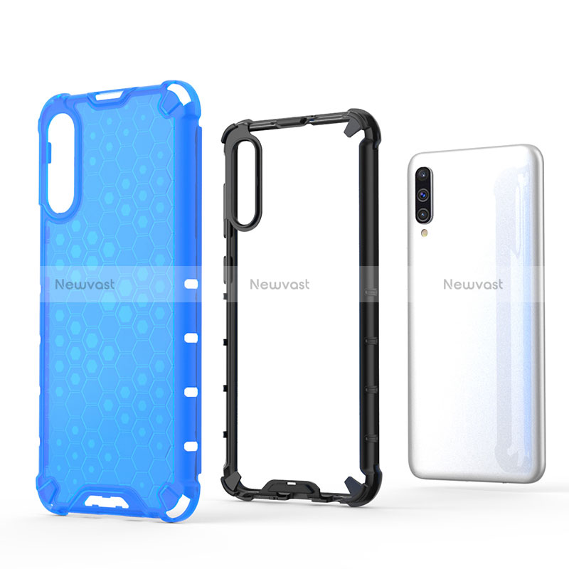 Silicone Transparent Frame Case Cover 360 Degrees AM2 for Samsung Galaxy A50S