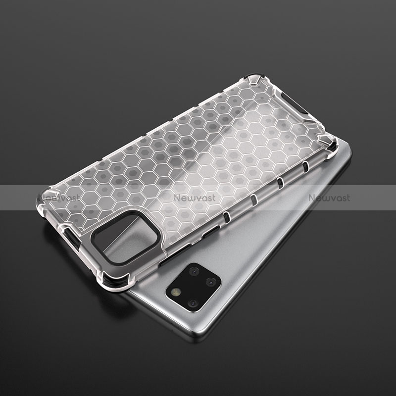 Silicone Transparent Frame Case Cover 360 Degrees AM2 for Samsung Galaxy A81