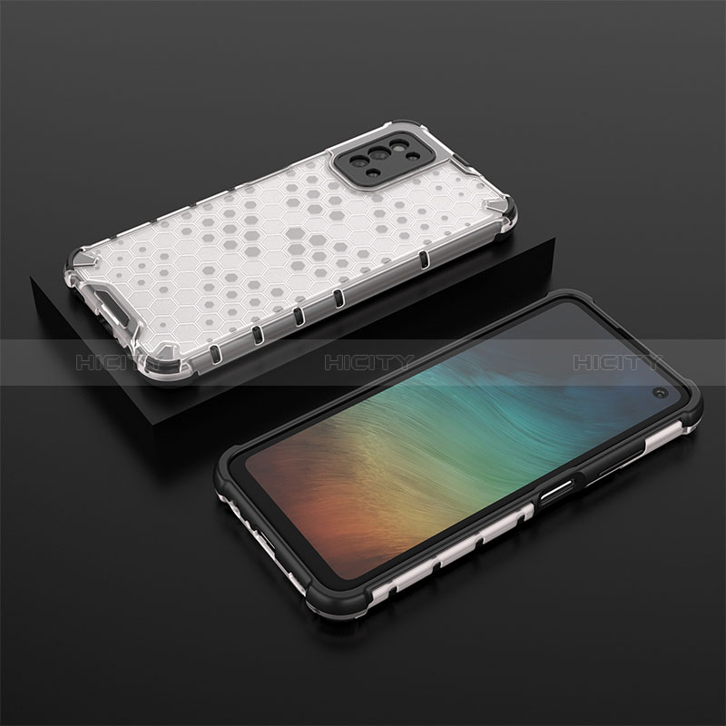 Silicone Transparent Frame Case Cover 360 Degrees AM2 for Samsung Galaxy F52 5G