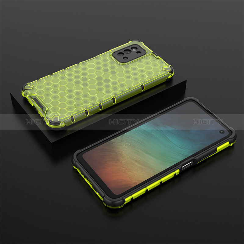 Silicone Transparent Frame Case Cover 360 Degrees AM2 for Samsung Galaxy F52 5G