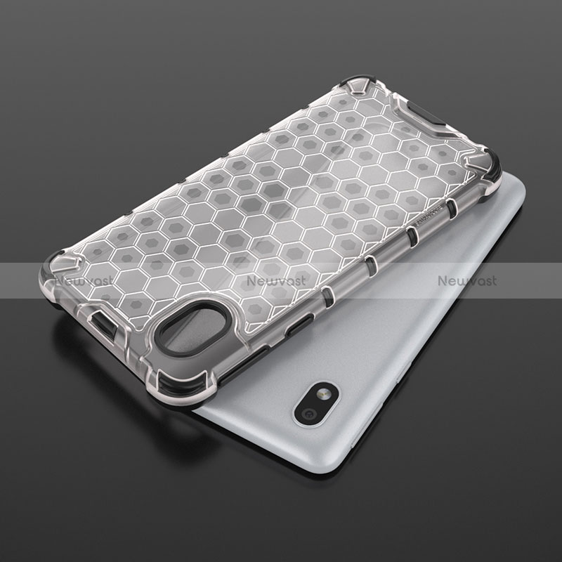 Silicone Transparent Frame Case Cover 360 Degrees AM2 for Samsung Galaxy M01 Core