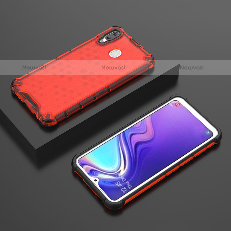 Silicone Transparent Frame Case Cover 360 Degrees AM2 for Samsung Galaxy M20