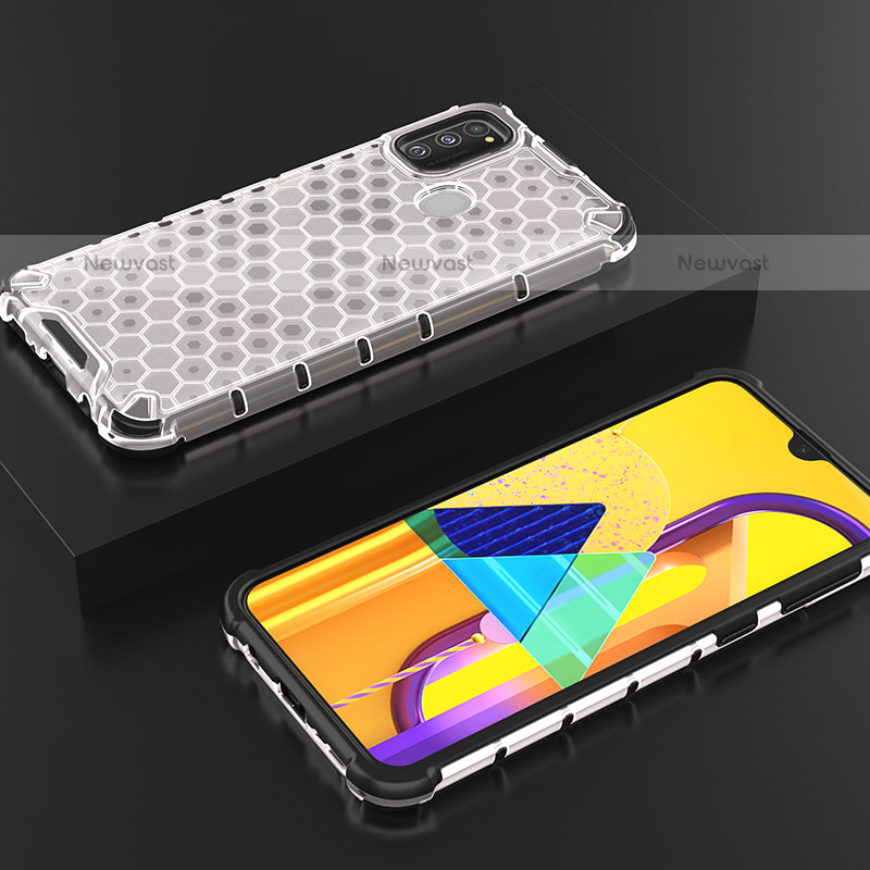 Silicone Transparent Frame Case Cover 360 Degrees AM2 for Samsung Galaxy M21