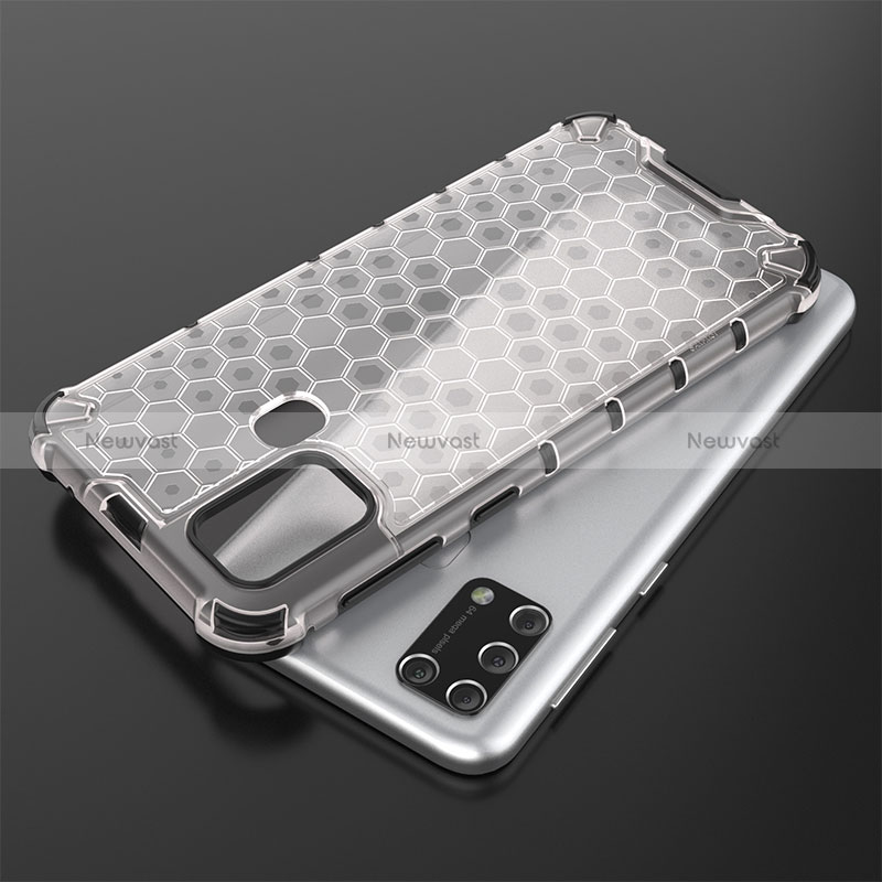 Silicone Transparent Frame Case Cover 360 Degrees AM2 for Samsung Galaxy M31 Prime Edition
