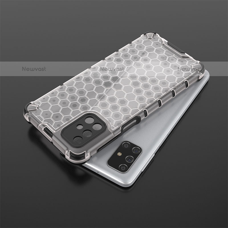 Silicone Transparent Frame Case Cover 360 Degrees AM2 for Samsung Galaxy M31s