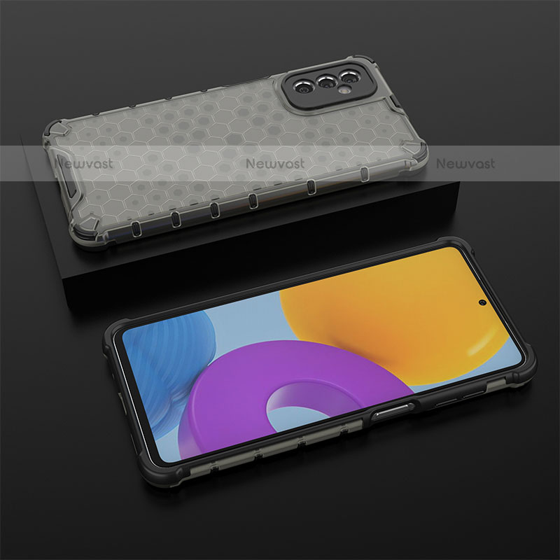 Silicone Transparent Frame Case Cover 360 Degrees AM2 for Samsung Galaxy M52 5G