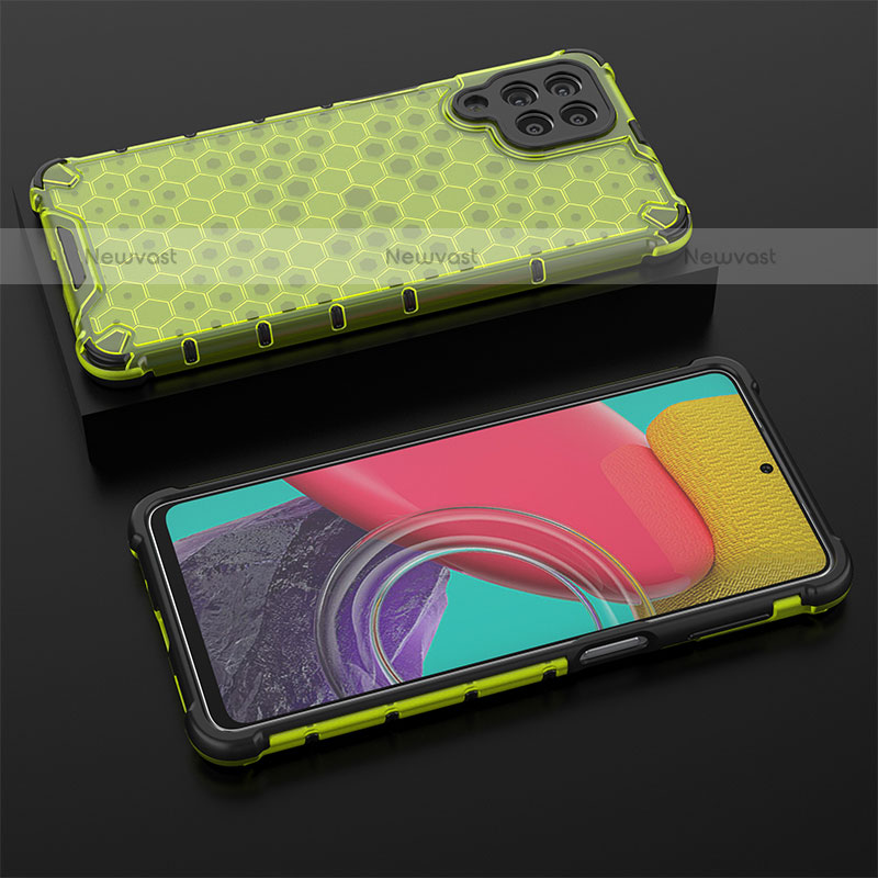 Silicone Transparent Frame Case Cover 360 Degrees AM2 for Samsung Galaxy M53 5G