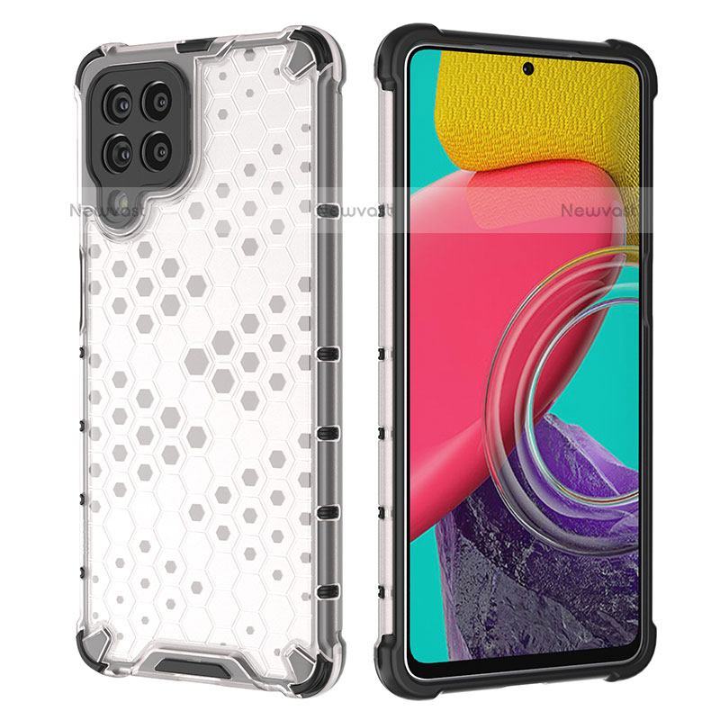 Silicone Transparent Frame Case Cover 360 Degrees AM2 for Samsung Galaxy M53 5G