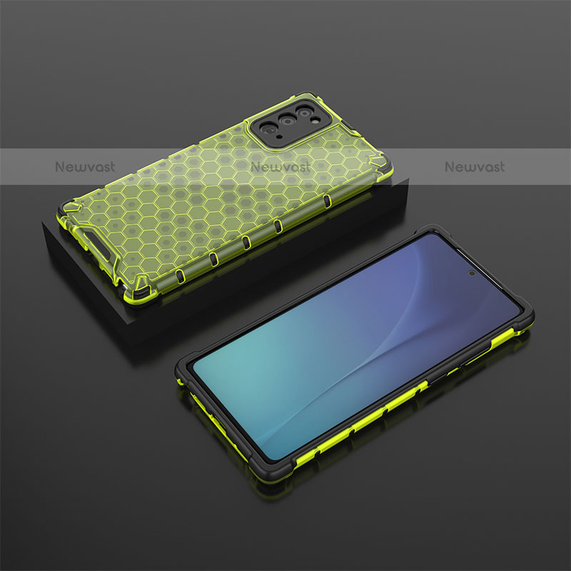 Silicone Transparent Frame Case Cover 360 Degrees AM2 for Samsung Galaxy Note 20 5G