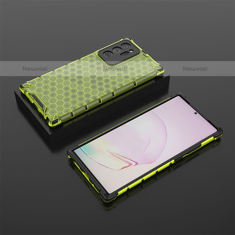 Silicone Transparent Frame Case Cover 360 Degrees AM2 for Samsung Galaxy Note 20 Ultra 5G