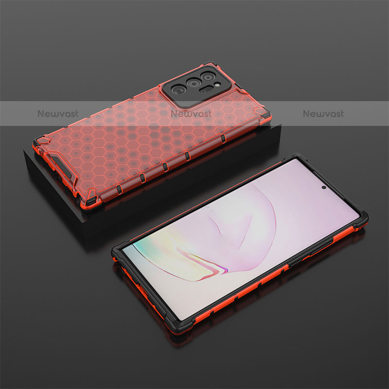 Silicone Transparent Frame Case Cover 360 Degrees AM2 for Samsung Galaxy Note 20 Ultra 5G