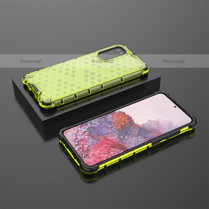 Silicone Transparent Frame Case Cover 360 Degrees AM2 for Samsung Galaxy S20 5G