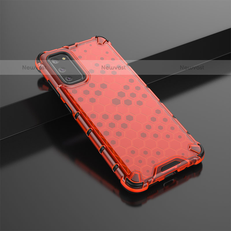 Silicone Transparent Frame Case Cover 360 Degrees AM2 for Samsung Galaxy S20